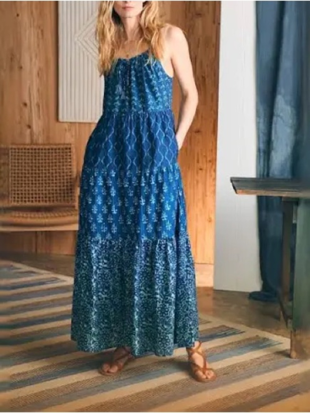 Faherty Sun Chaser Maxi Dress size XS